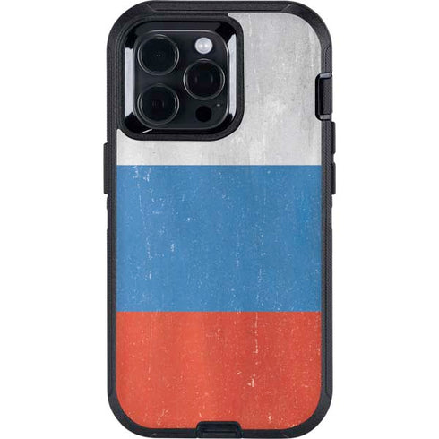 Russian Flag Distressed Otterbox Defender iPhone Skin